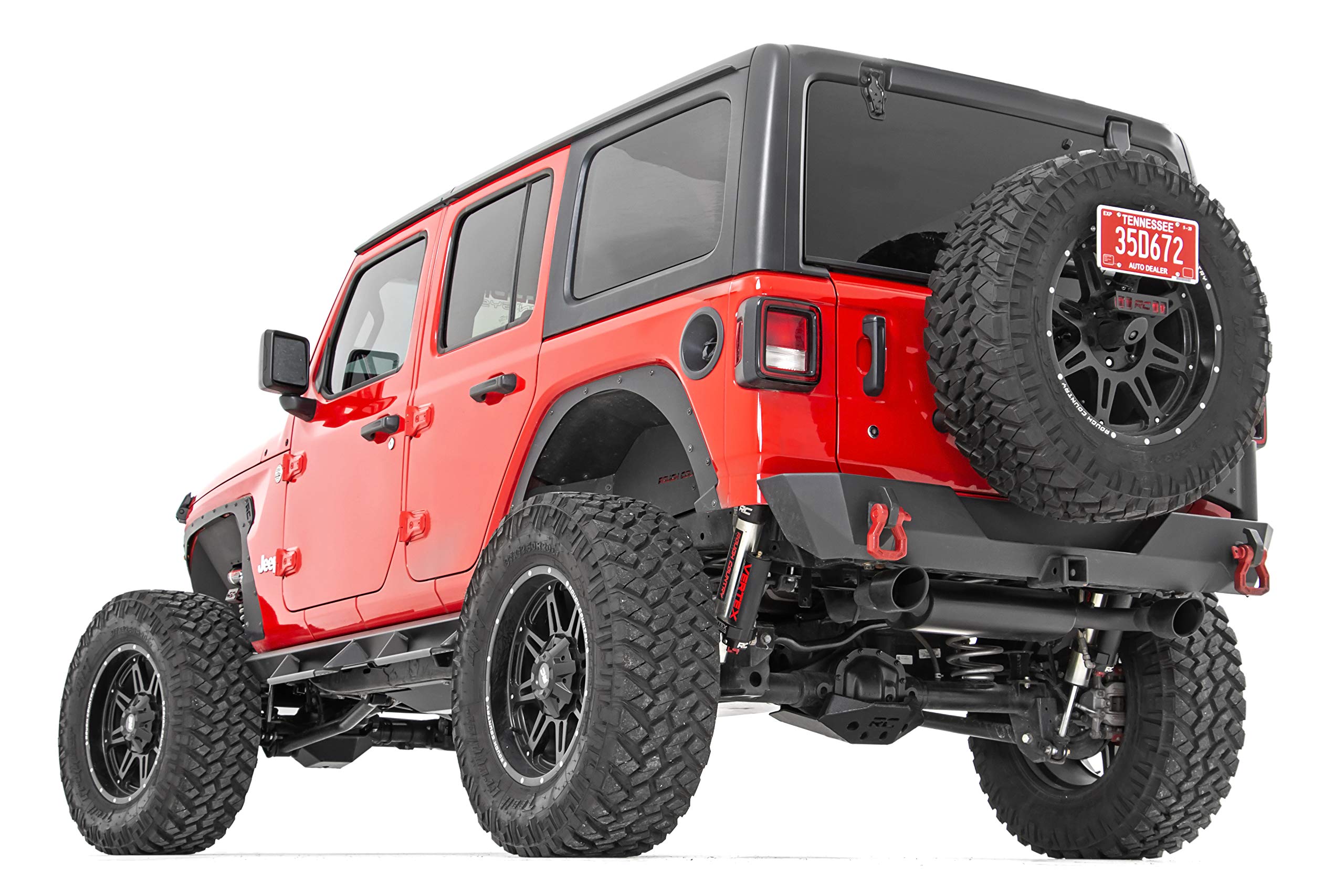 Rough Country Performance Black Dual Outlet Exhaust for 18-25 Jeep JL - 96003