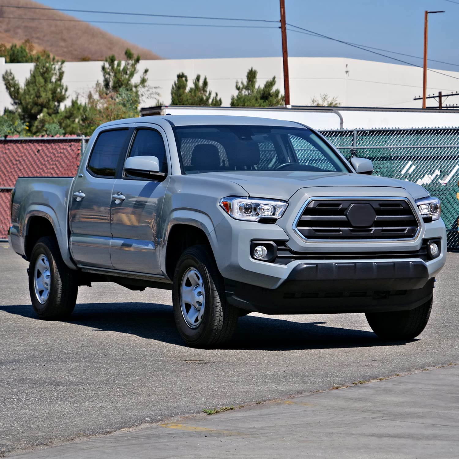Chrome Projector Headlights SPEC-D TUNING w/Switchback LED Tube Signal Compatible with 2016-2023 Toyota Tacoma, Left + Right Pair Headlamp Assembly