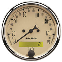 AUTO METER Electric 1887-M Antique Beige Programmable Speedometer , 3.125 in.
