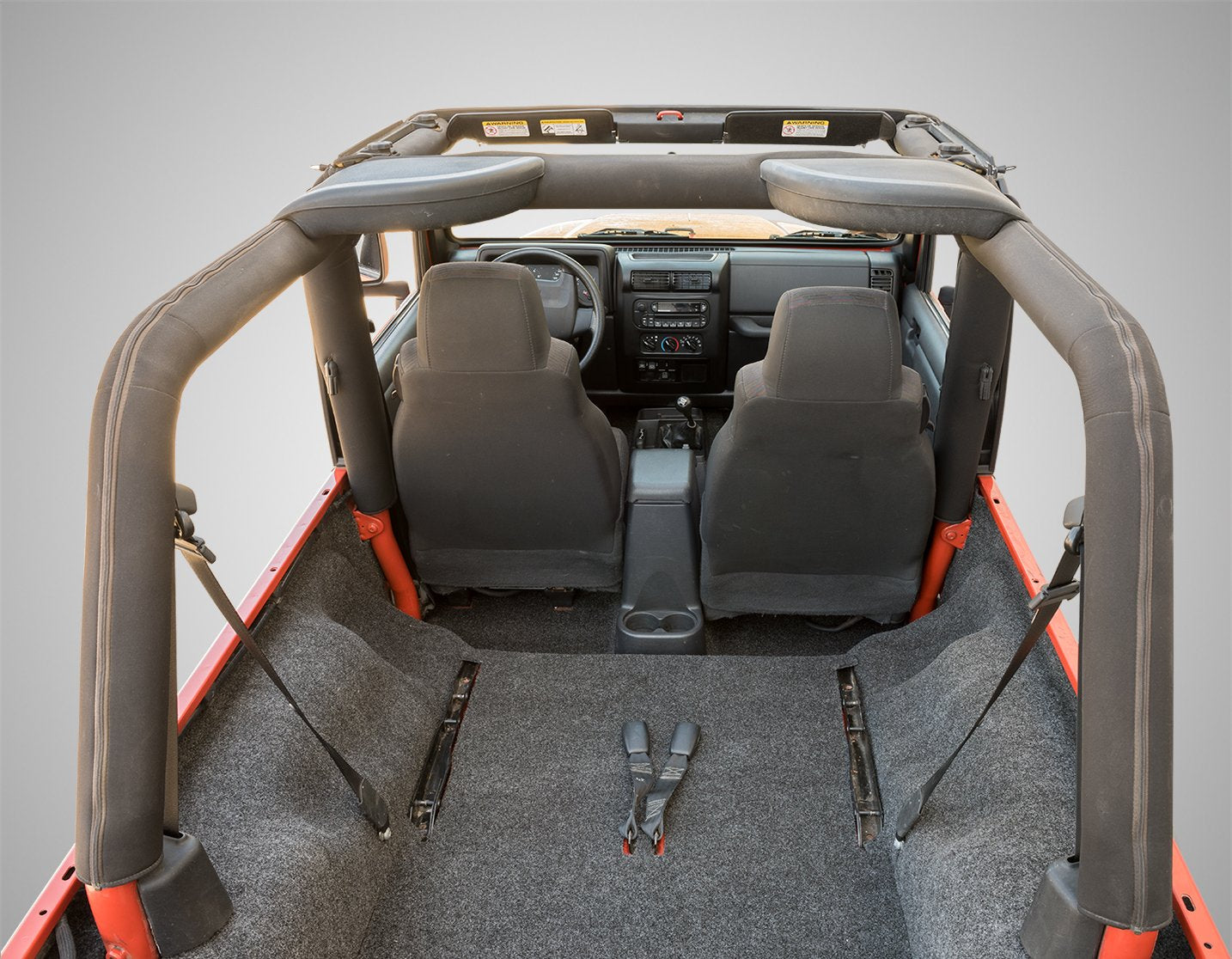 Jeep Cargo Kit - Bedrug | 2003 - 2006 Jeep Wrangler LJ Unlimited (04 - 06 UNLTD, 05 - 06 UNLTD Rubicon), Cargo Liner w/ Tailgate & Tub Liner | Grey - 4 pc. | BRLJ04R