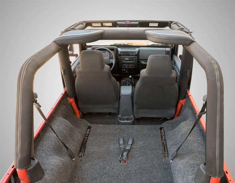 Jeep Cargo Kit - Bedrug | 2003 - 2006 Jeep Wrangler LJ Unlimited (04 - 06 UNLTD, 05 - 06 UNLTD Rubicon), Cargo Liner w/ Tailgate & Tub Liner | Grey - 4 pc. | BRLJ04R
