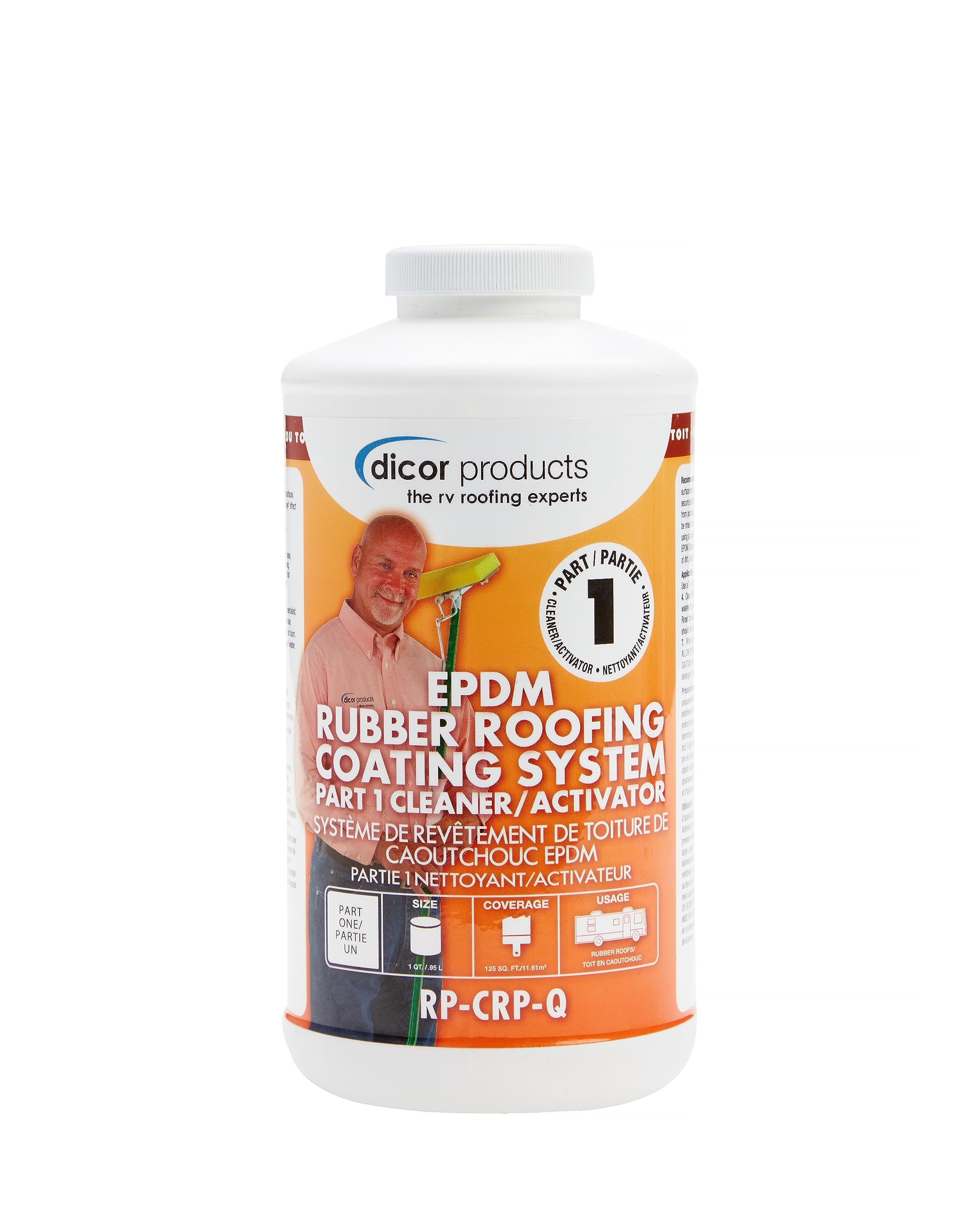 1 Quart Dicor RP-CRP-Q Roof Cleaner/Activator - EPDM Rubber Roof Coating System