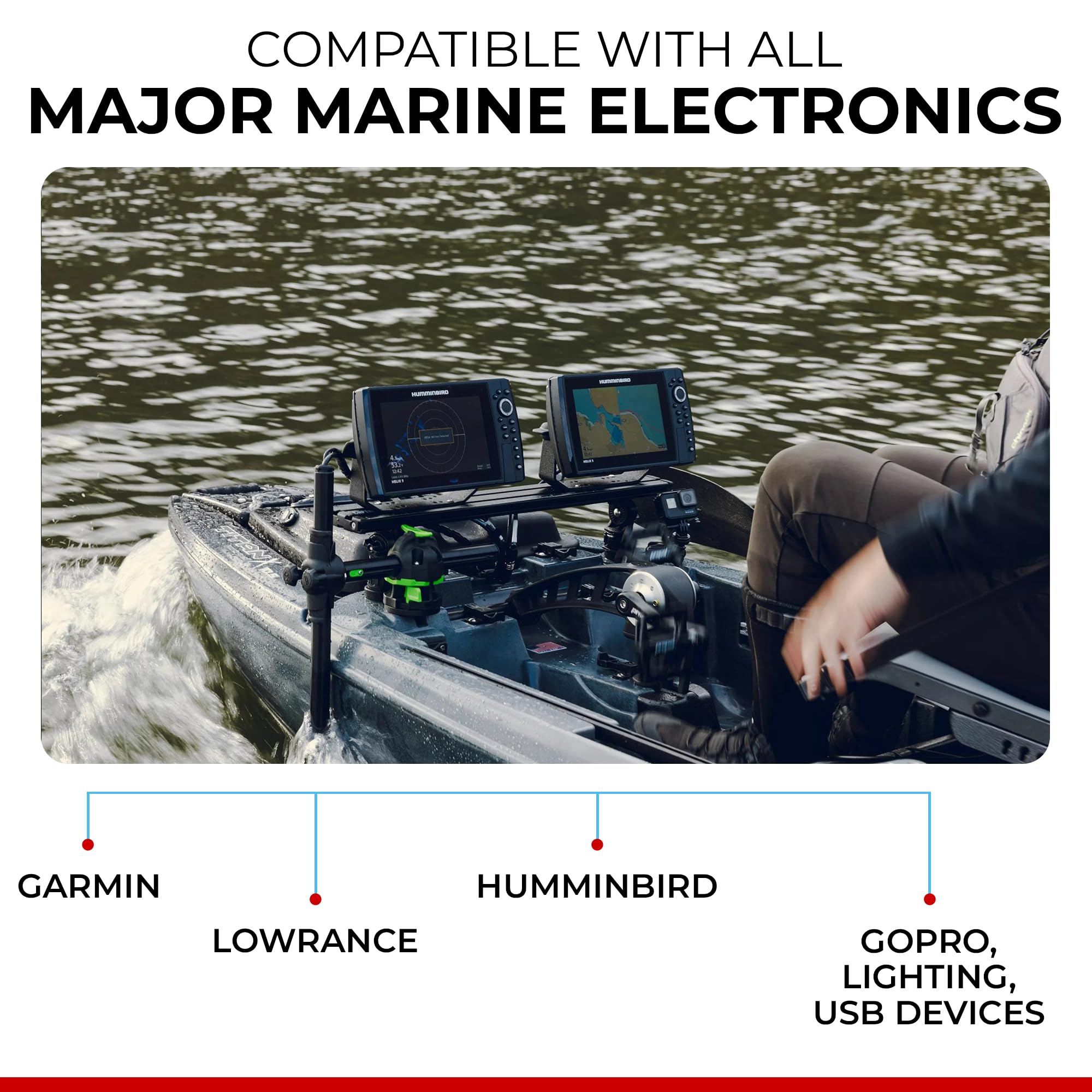 Yak-Ease Connect-Ease Kayak Wiring Harness Kit RCE12VGPYAK | 8-Foot 10 AWG Wire, 3 Fused Drops | Powers Fish Finder, GPS & Kayak Fishing Accessories | 12V Quick Connect Plug, Marine-Grade Wiring Kit