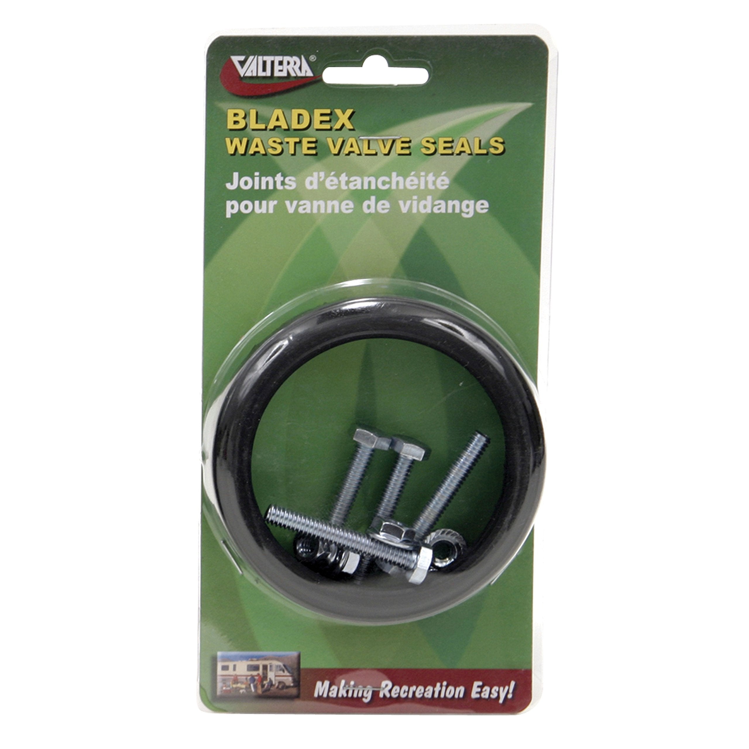 Bladex T1003-9VP Waste Valve Seals - 3", Black