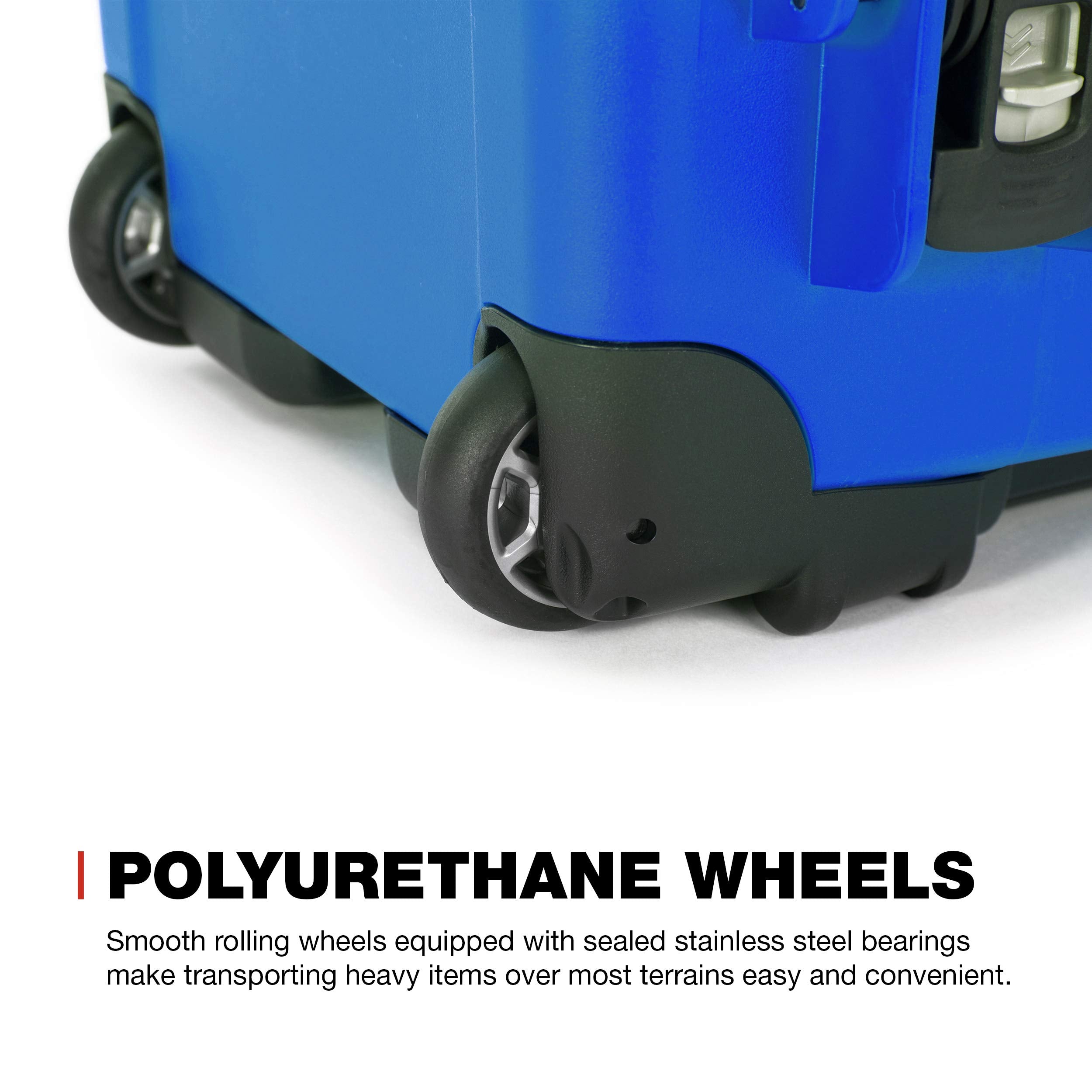 Protective Travel Case Nanuk 935 for 3 Bottles of Wine w/Wheels and Extendable Handle, TSA Approved - Blue (935-3BTLS8)