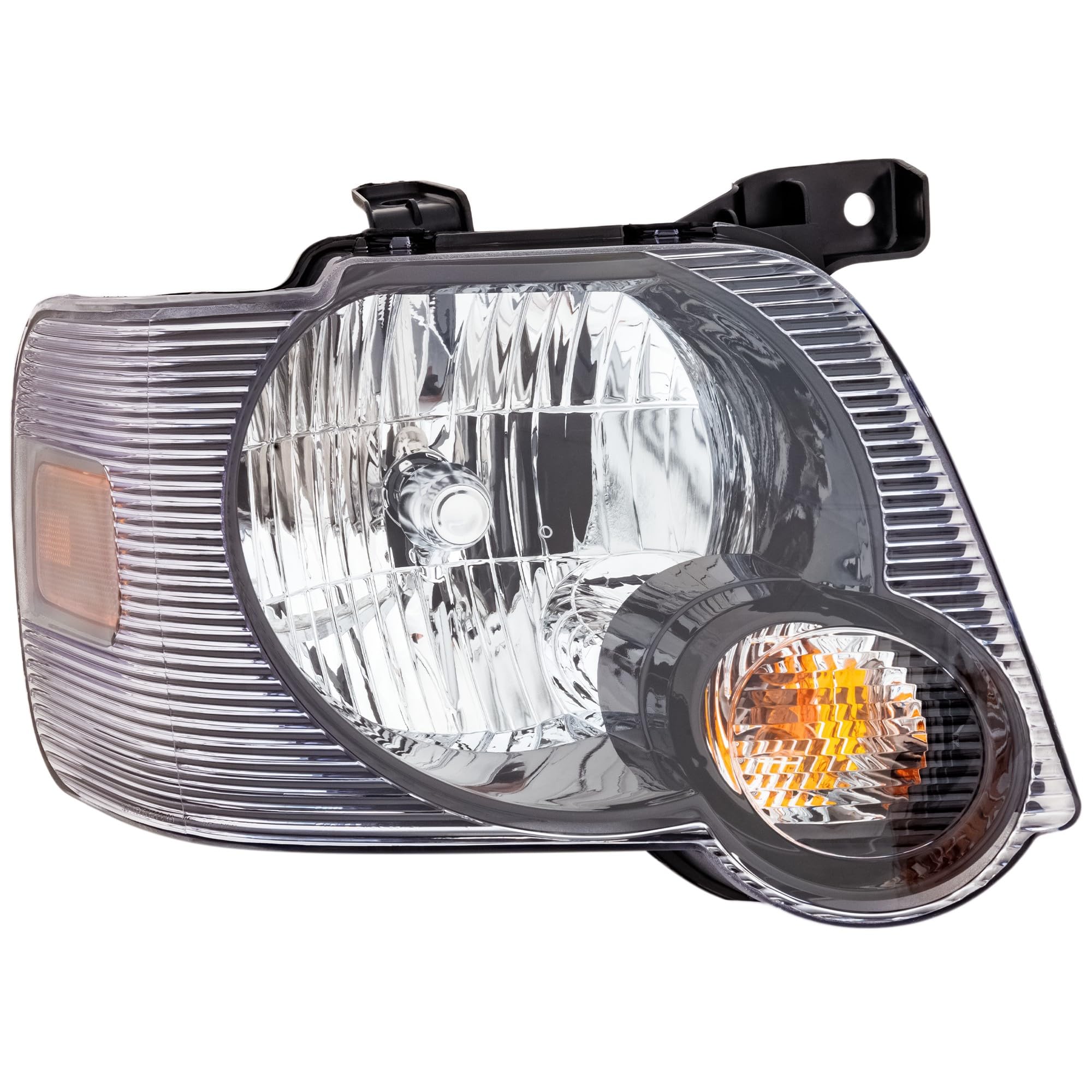 Headlight Assembly Go-Parts for 2007-2010 Ford Explorer, Right (Passenger) Side, Halogen, Smoke Lens, Replacement 2007 2008 2009