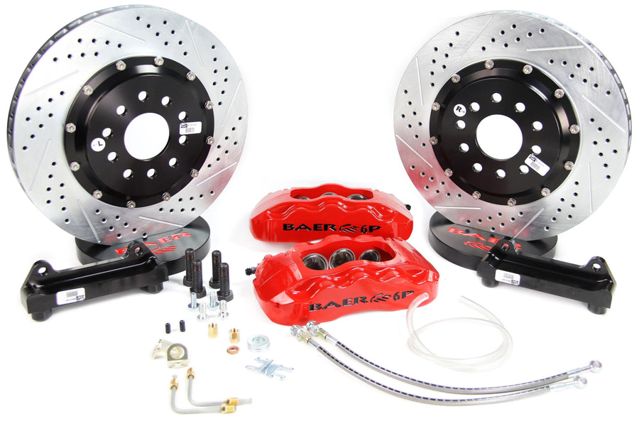 BAER BRAKES Brake System 4142033R-BKCZ (14" Rear Pro+ Red 04-11 300/Challenger/Magnum/Charger), 1 Pack