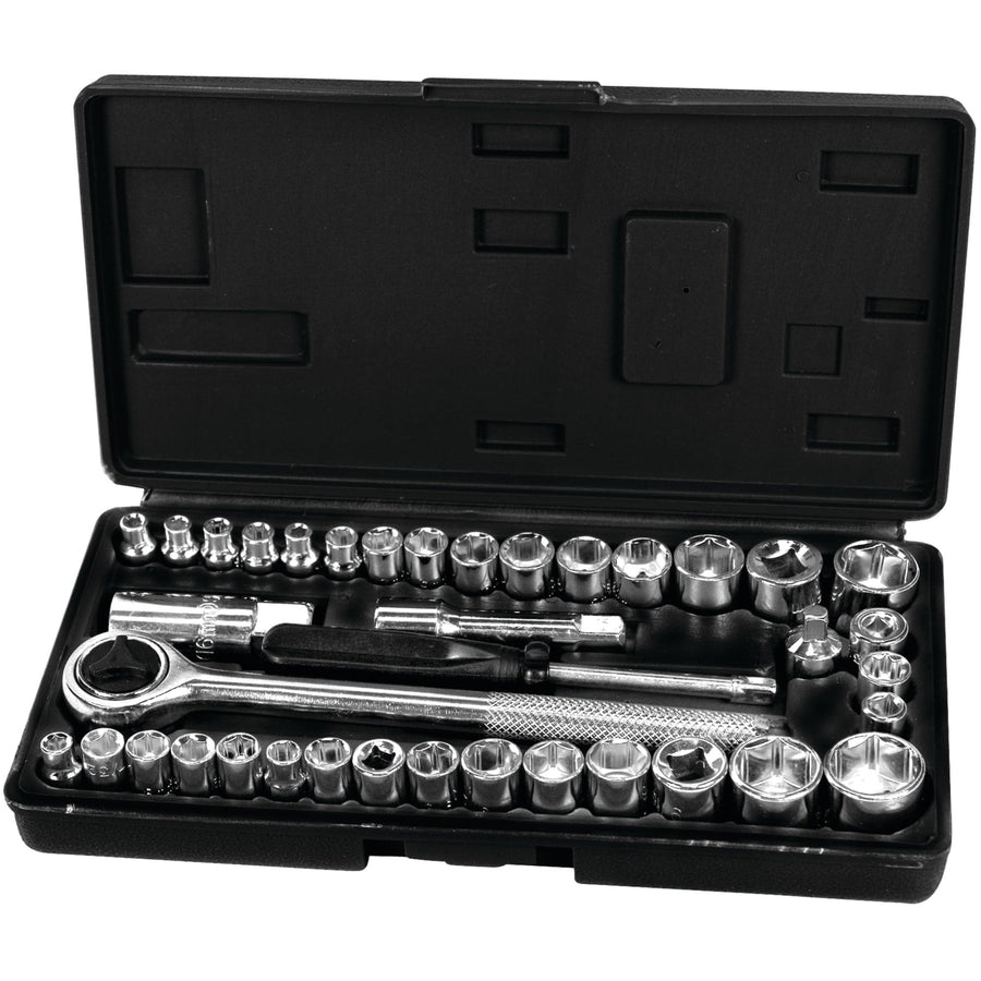 40-Piece Socket Set Performance Tool 1950 for Mechanics and DIY Enthusiasts - Durable and Versatile Tool Kit for Automotive and Home Repairs