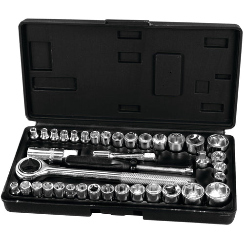 40-Piece Socket Set Performance Tool 1950 for Mechanics and DIY Enthusiasts - Durable and Versatile Tool Kit for Automotive and Home Repairs