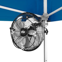 E-Z UP 14" Portable Misting Fan, Lowers Temperatures by 30° in Spaces Up to 150 Sq Ft, 180° Swivel Mechanism, Perfect for Outdoors. Mounts on compatible Canopy/Shelter (CANOPY/SHELTER NOT INCLUDED)