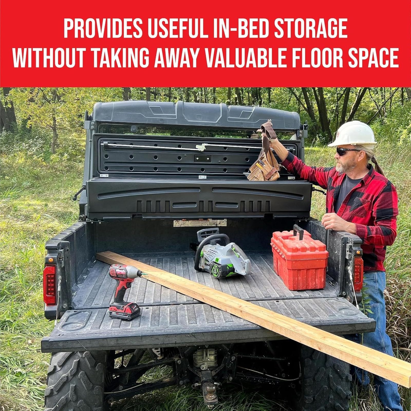 DU-HA 70820 DUHA All-Terrain Side by Side Storage Box fits Most ATVs and UTVs - Black Heavy Duty Storage Box Only, Mounting Hardware Sold Separately