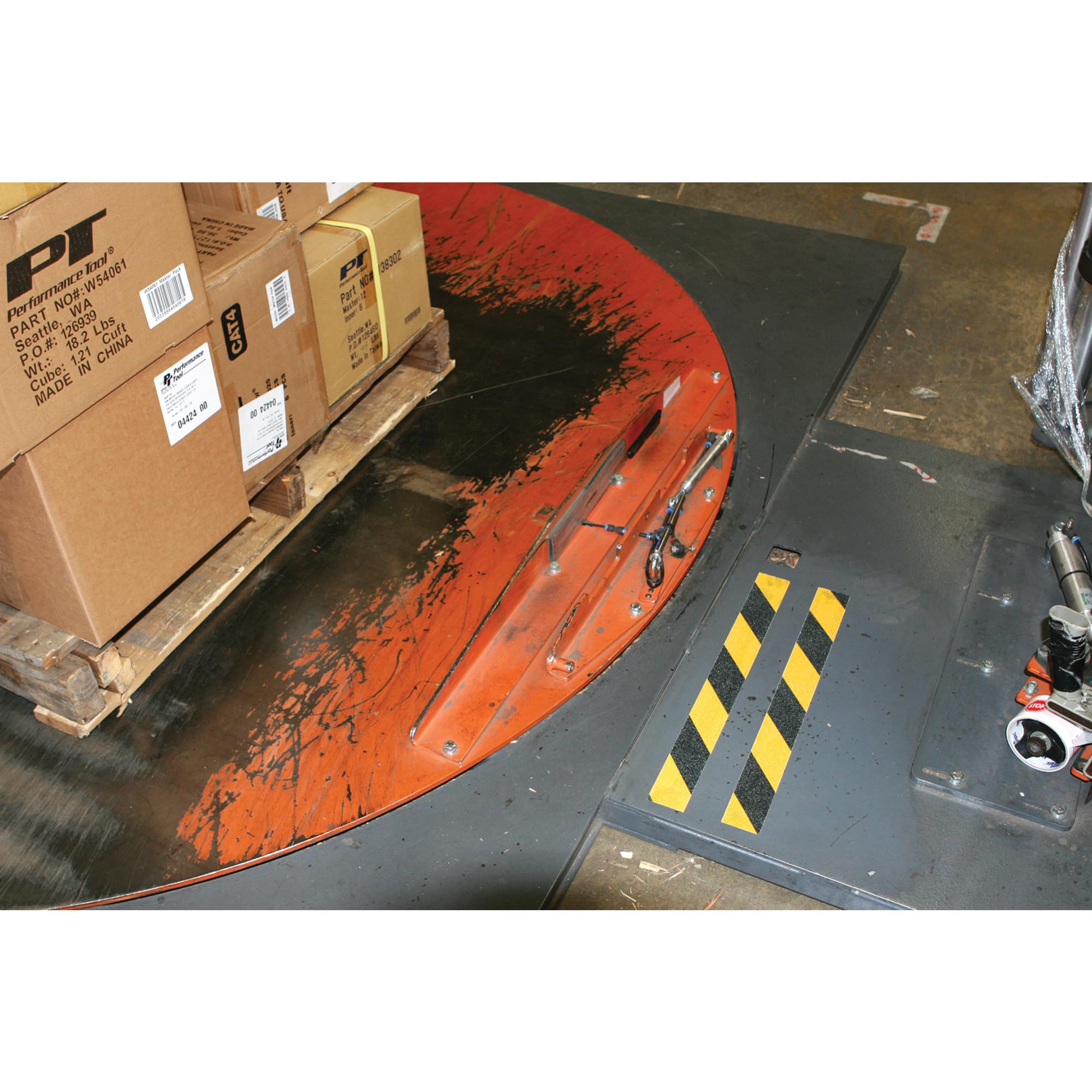 W514 Performance Tool 2 in. x 16 ft. Black/Yellow Grip Tape - Heavy Duty Anti-Slip Tape for Stairs, Safety, Traction, and More
