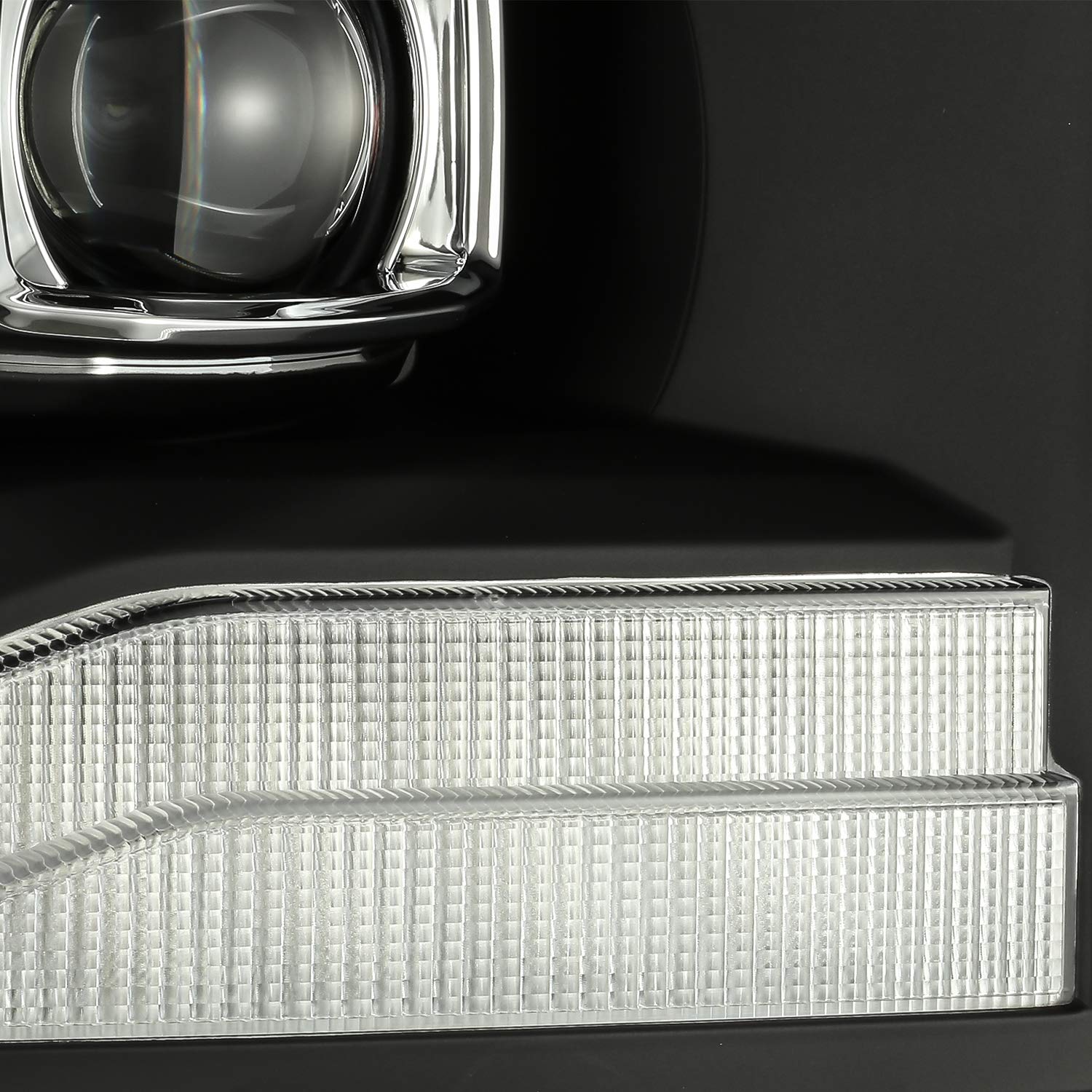 PRO-Series AlphaRex 06-08 Dodge Ram 1500HD Projector Headlights Plank Style Black w/Seq Signal/DRL