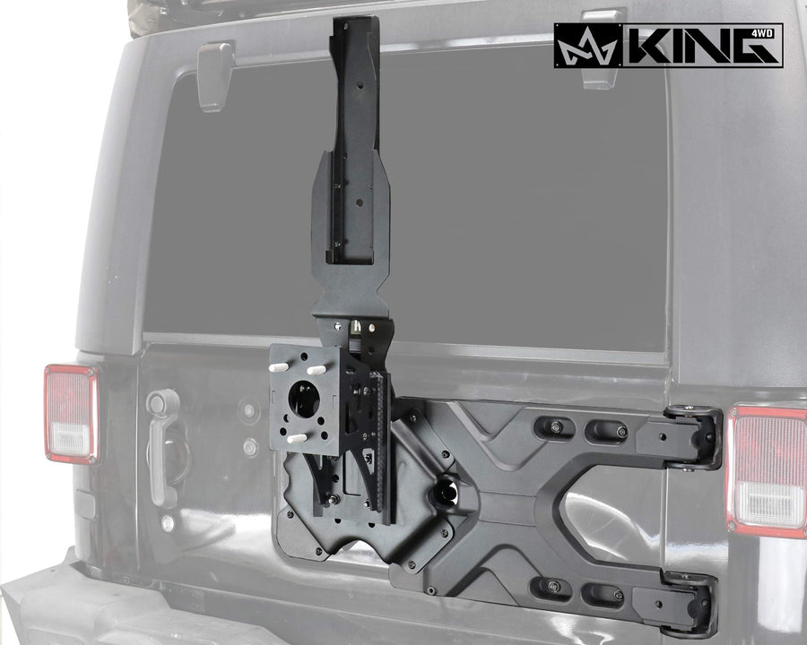 4WD King RTG Heavy Duty Tire Carrier for a JK 2007-2018 Jeep Wrangler & Wrangler Unlimited