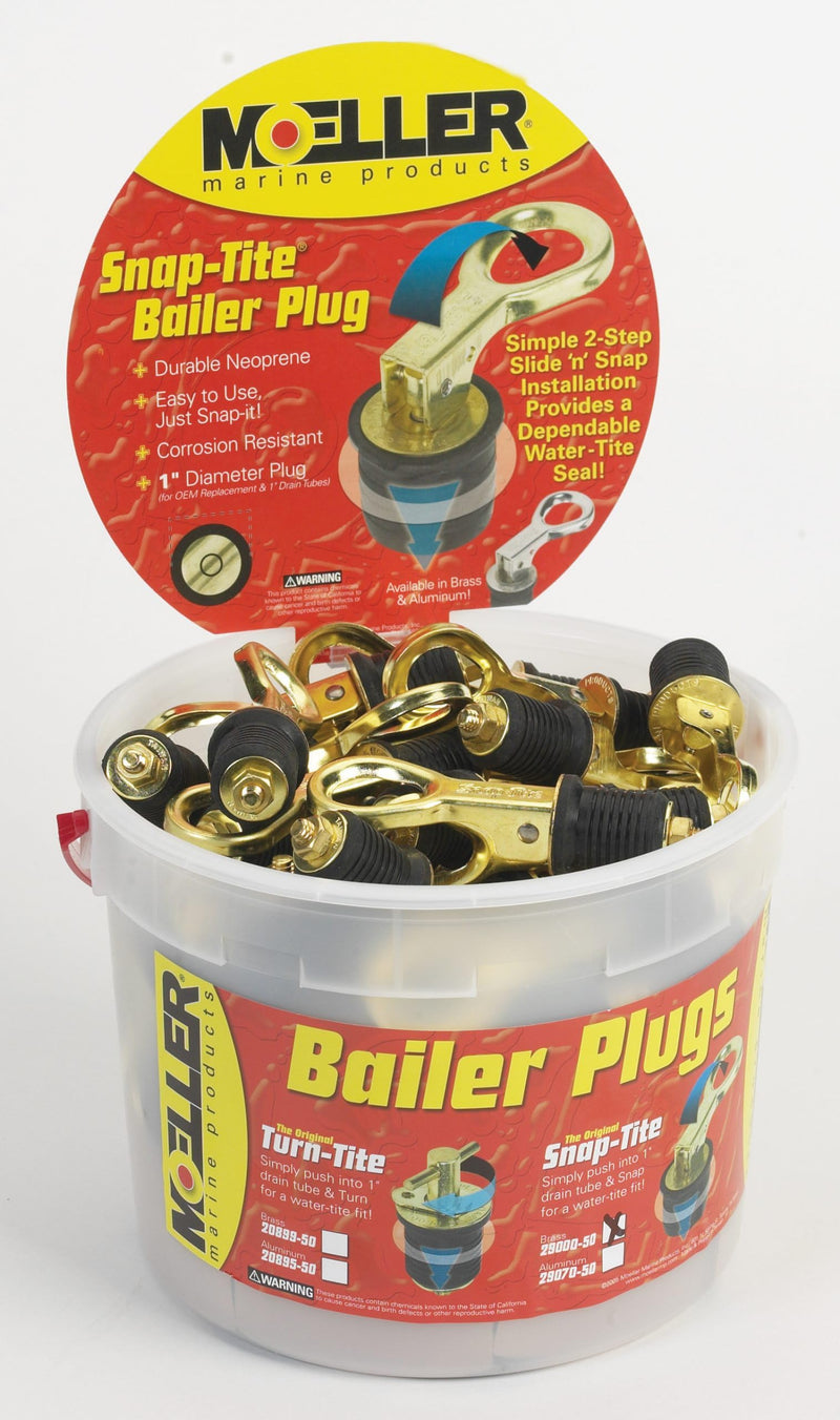 1″ Brass Snap-Tite Bailer Plug – Bulk of 50