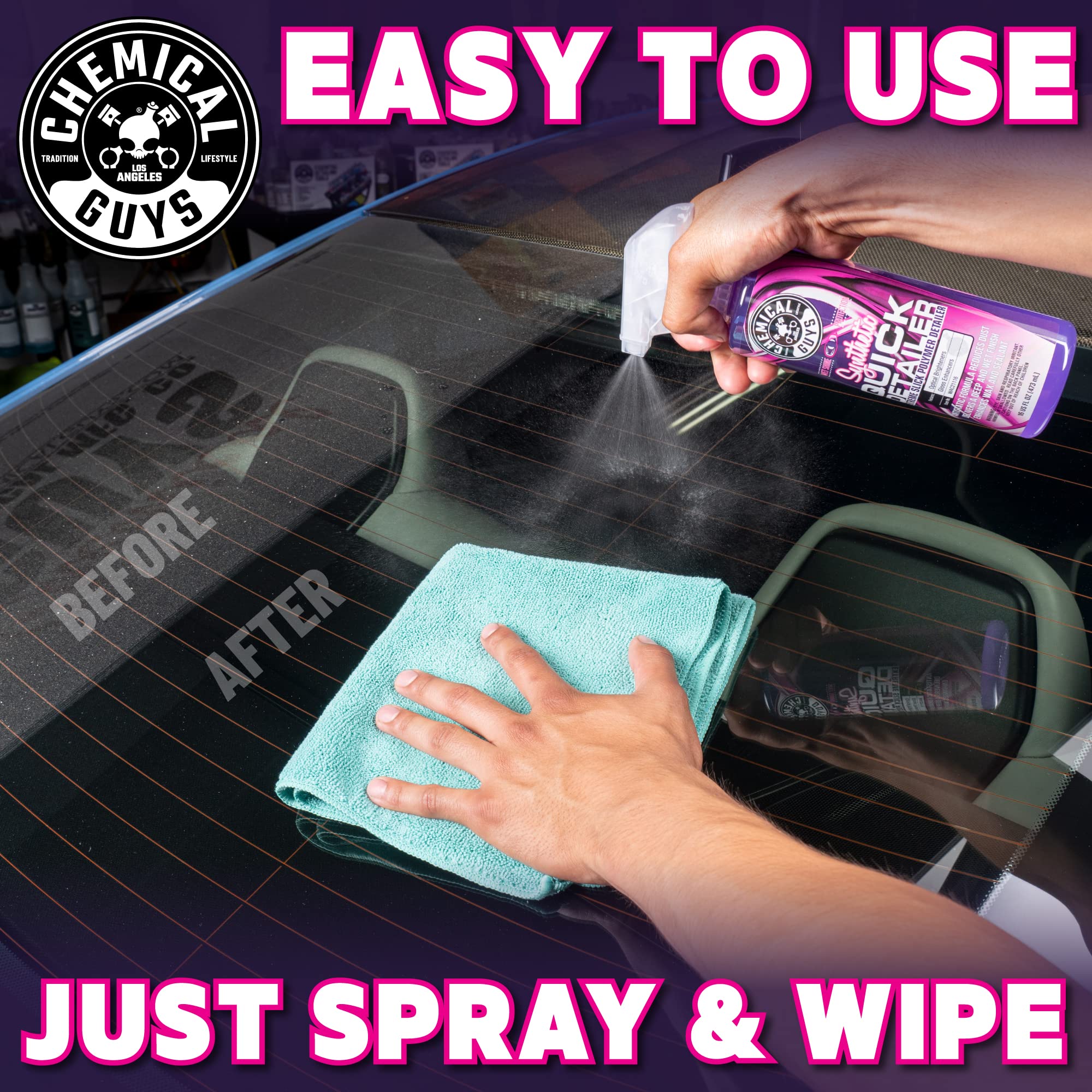Chemical Guys Synthetic Quick Detailer WAC211, Extreme Slick Polymer Detailer, Safe for Cars, Trucks, SUVs, Motorcycles, RVs & More, 128 fl oz (1 Gallon)