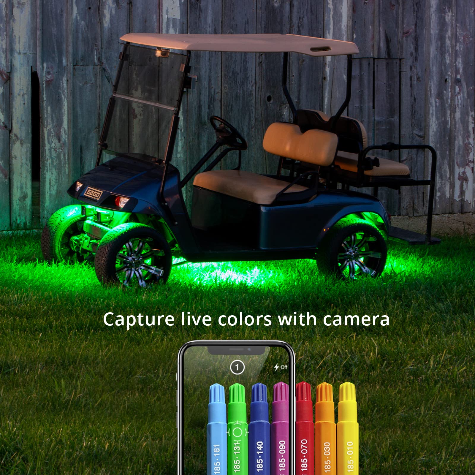 XKGLOW LED Golf Cart Accent Light Kits XK-Golf-ADV | XKchrome Smartphone App