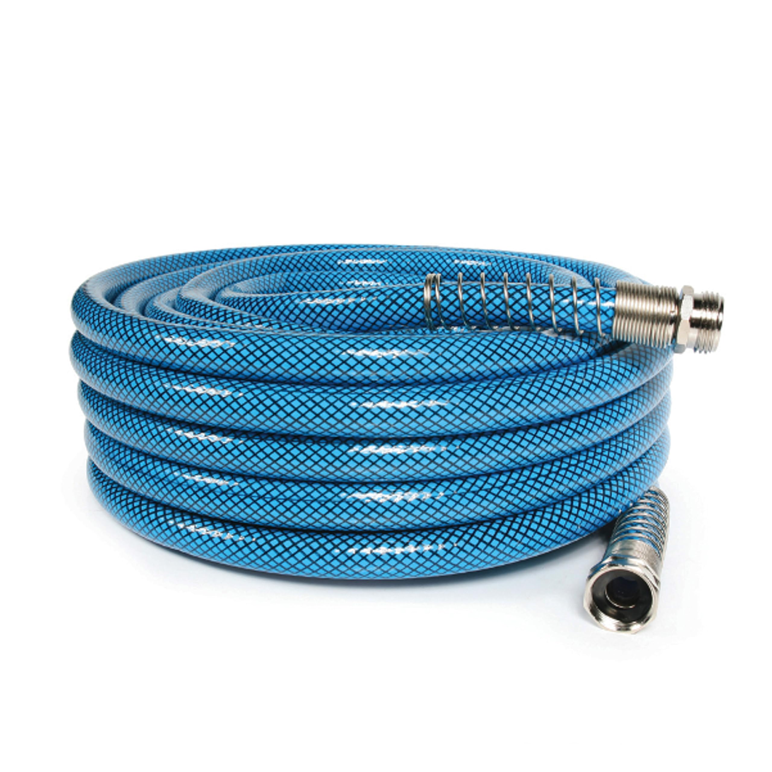 50ft Camco (22853) Premium Drinking Water Hose - Anti-Kink Design, 20% Thicker Than Standard Hoses (5/8" Inside Diameter), Blue