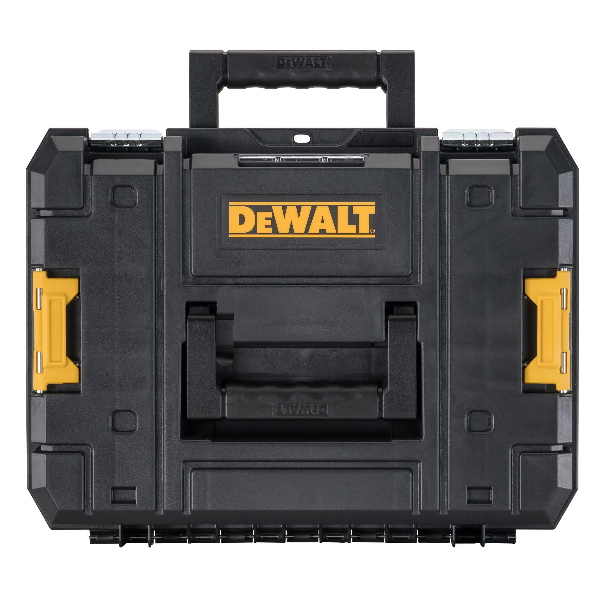 DEWALT Tool Box TSTAK II, Flat Top Storage Case, Organizer Box Holds Up To 66 lbs, Flexible Platforms for Stacking, 13 Inch (DWST17807)