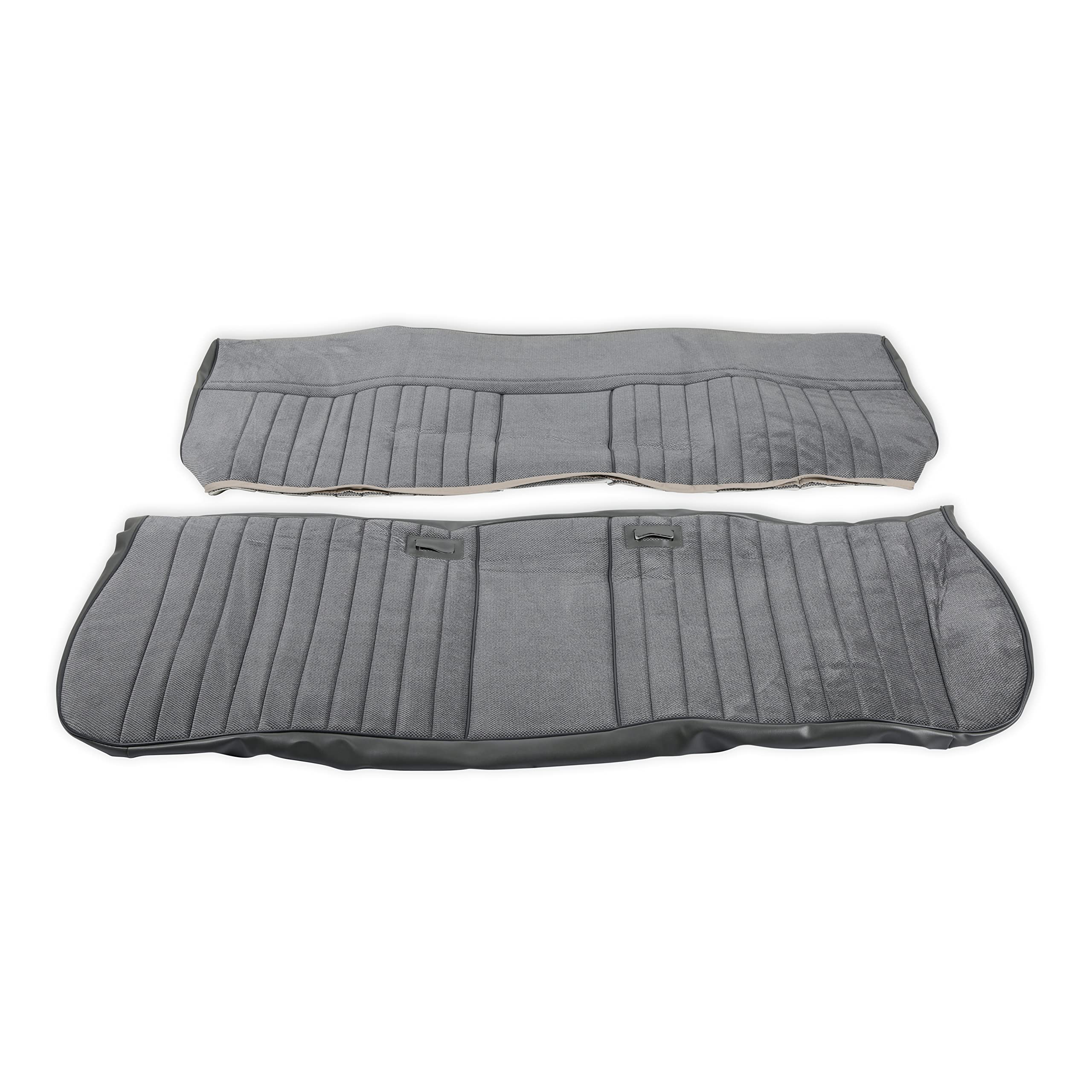 05-324 Brothers Trucks Deluxe Pleat Seat Upholstery Cloth/Vinyl - Grey/Charcoal
