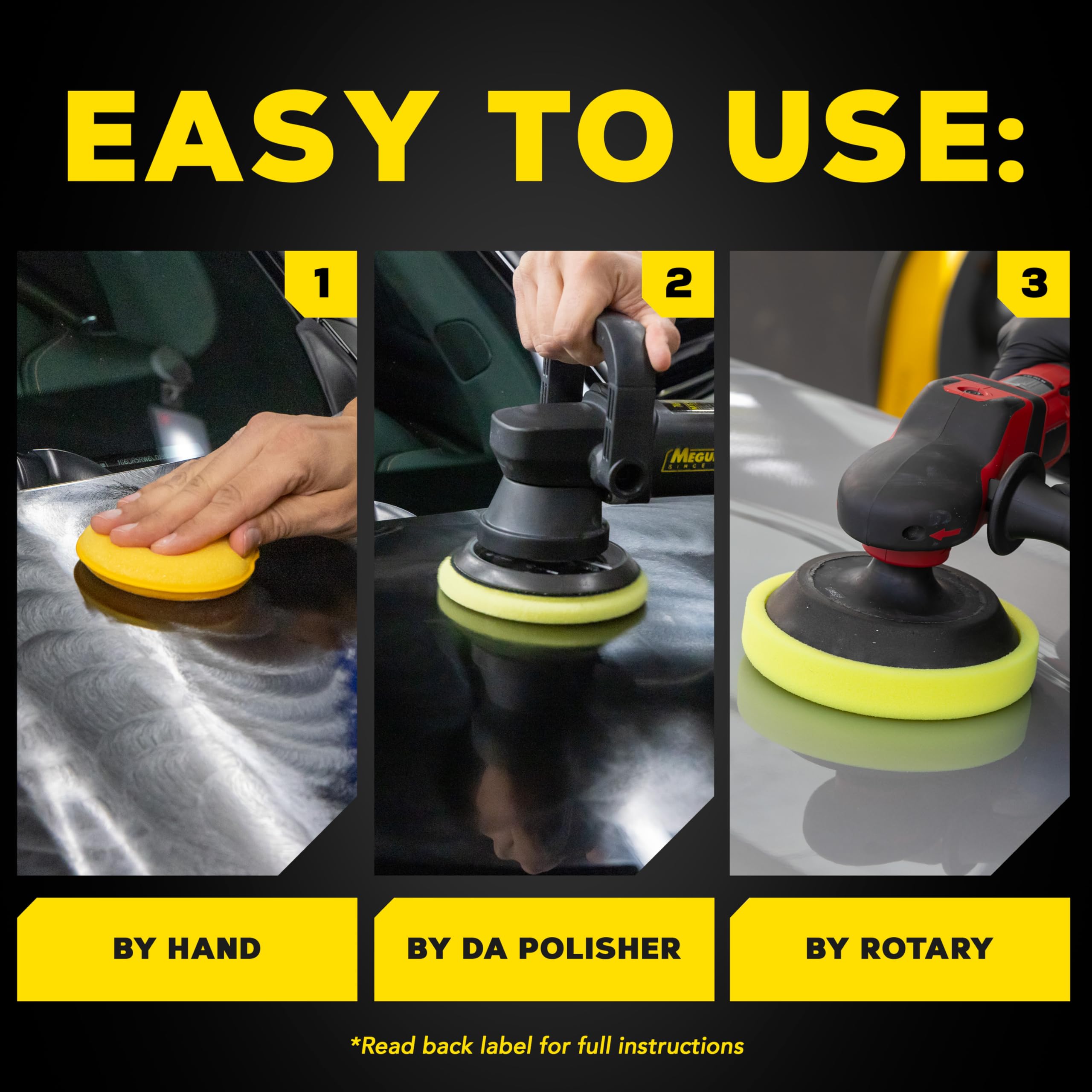 Meguiar's Ultra Finishing Polish M205 Mirror Glaze, Easy-to-Use Formula for Impeccable Shine, Multiple Ways to Apply Mirror Glaze, Removes Defects and Swirls for a High Gloss, 32 Oz Container