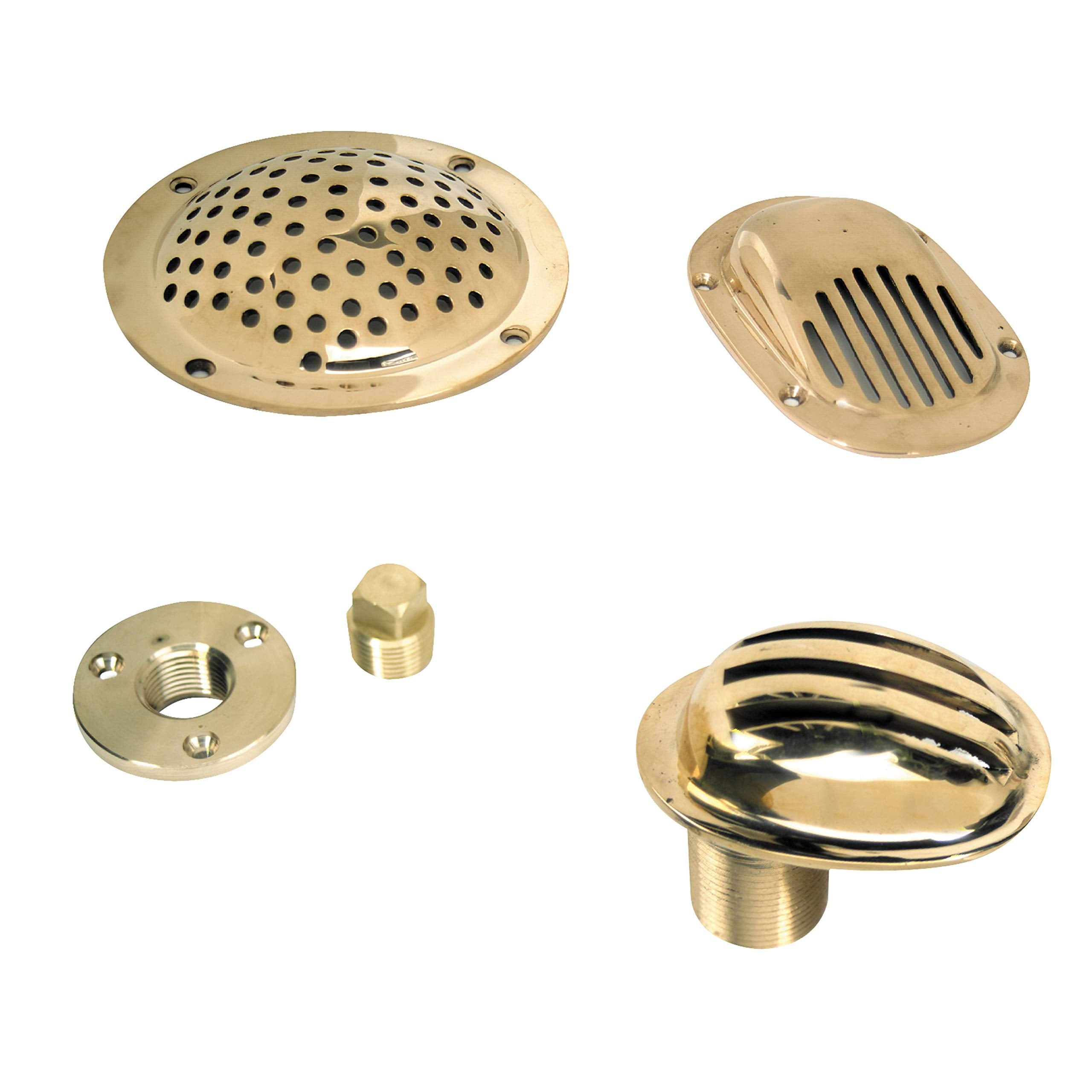 Bronze Garboard Drain and Plug Whitecap S-5051C - 2" Diameter x 1/2" Thread