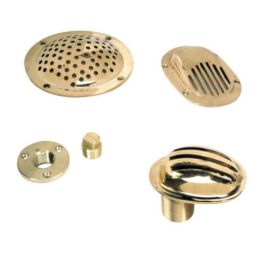Bronze Garboard Drain and Plug Whitecap S-5051C - 2" Diameter x 1/2" Thread