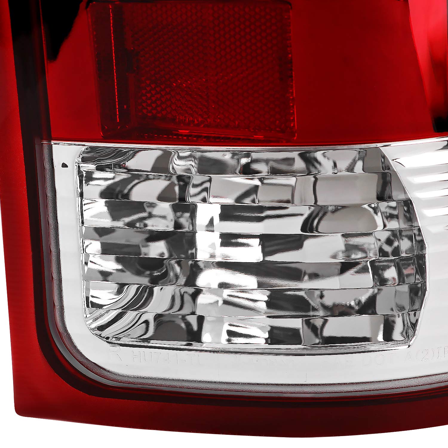 Red LED Tail Lights SPEC-D TUNING w/LED Light Bar Compatible with 2007-2013 GMC Sierra 1500, 2007-2014 GMC Sierra 2500HD/3500HD, Left + Right Pair Assembly