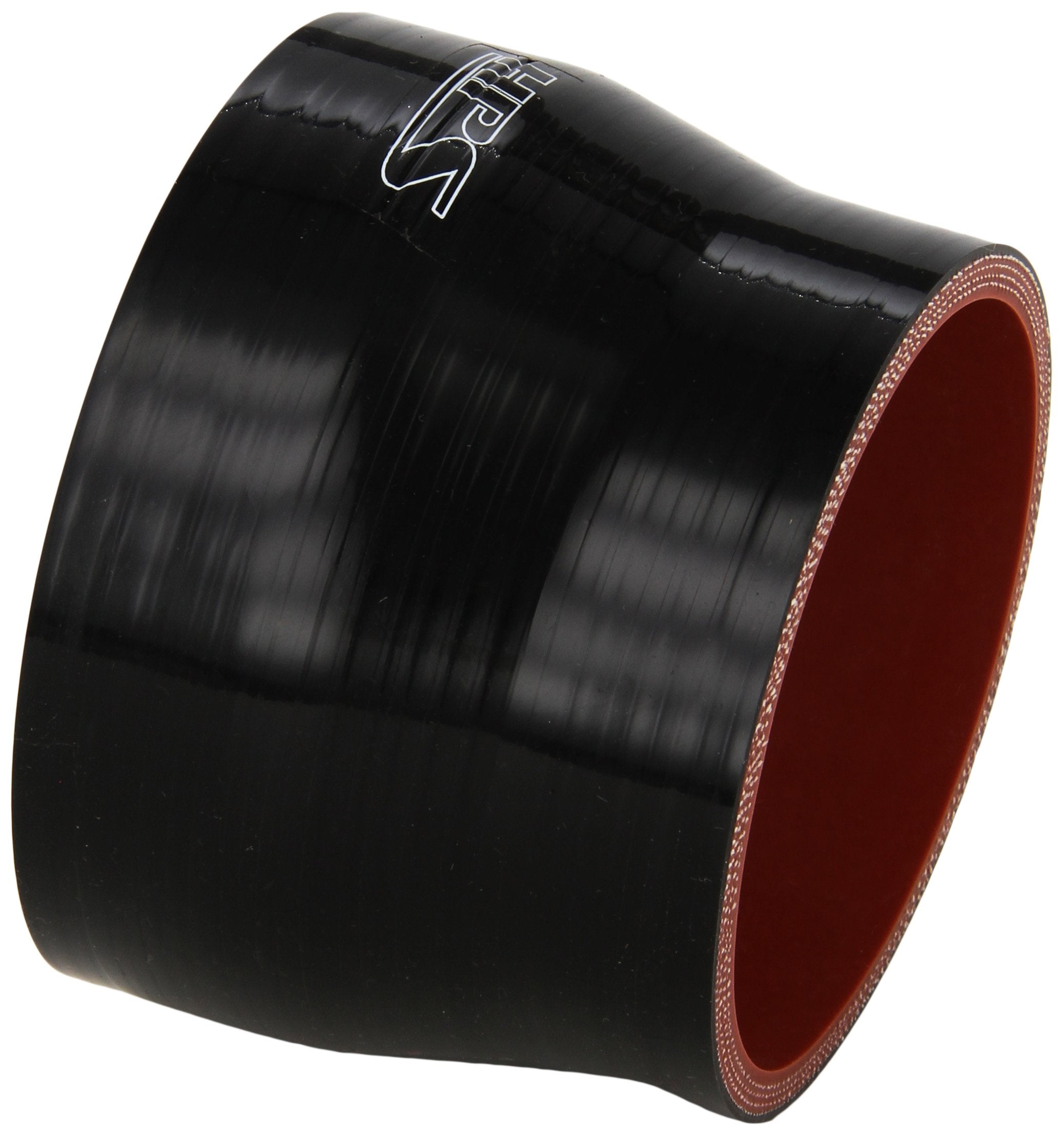 HPS Silicone HTSR-350-400-BLK High Temperature 4-ply Reinforced Reducer Coupler Hose, 40 PSI Maximum Pressure, 3" Length, 3-1/2" > 4" ID, Black