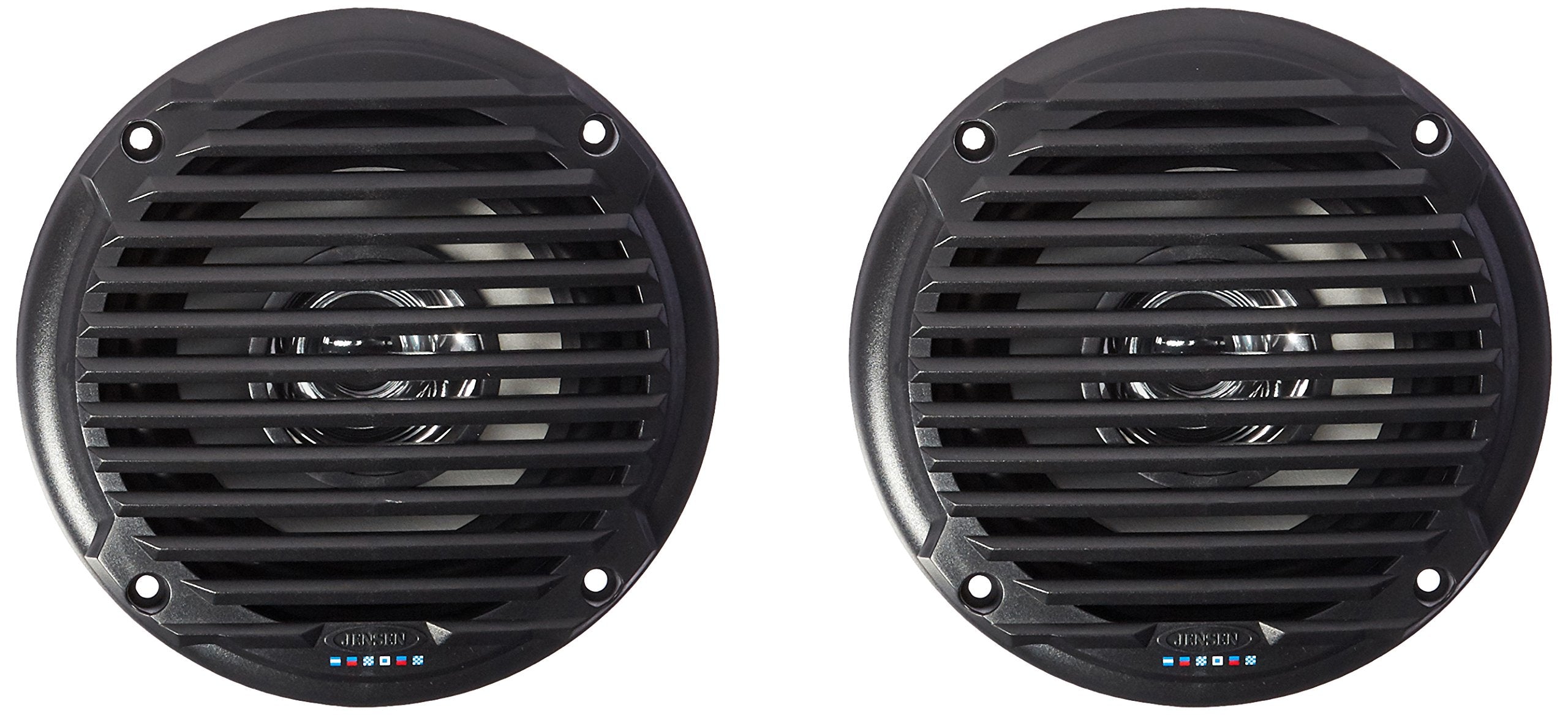 5.25" Jensen MS5006BR Black Dual Cone Waterproof Speakers