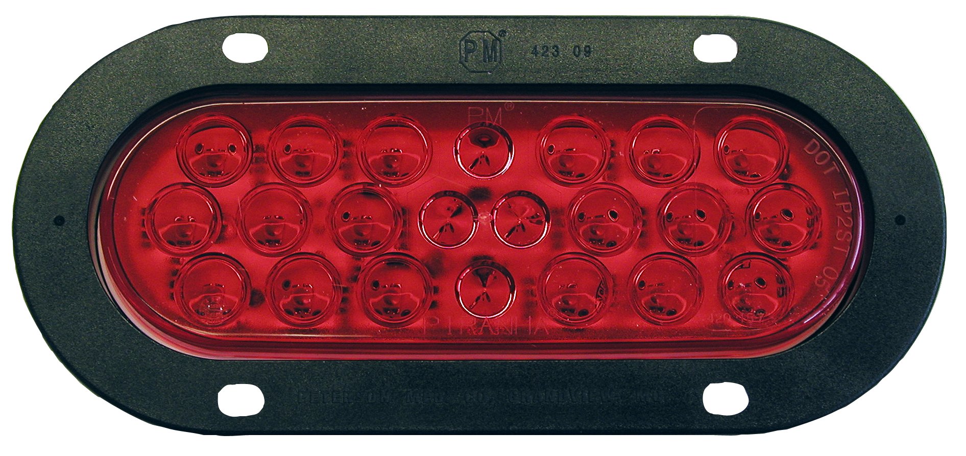 Piranha Oval LED Tail Light Peterson Manufacturing V423KR