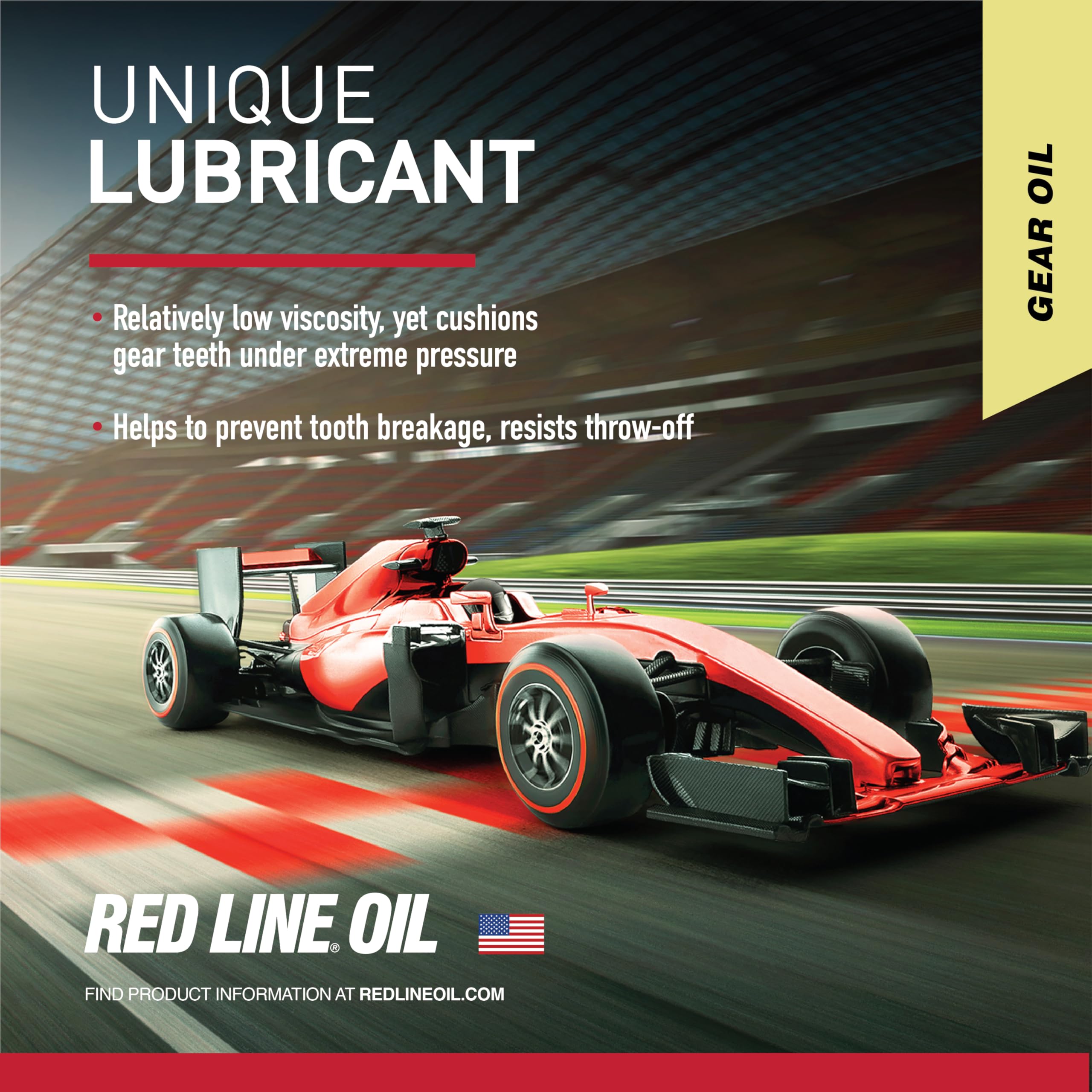 75W90 Red Line Full Synthetic Superlight Shockproof Gear Oil - 1 Quart