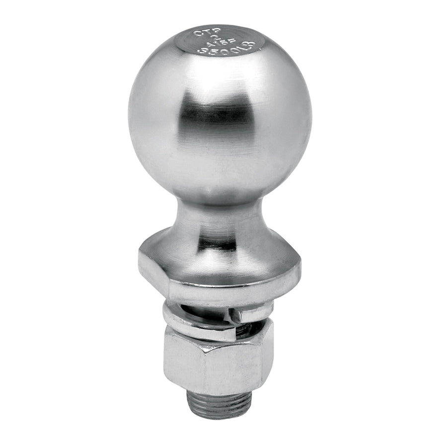 Reese Tow Ready 63850 Class IV Hitch Ball, Zinc - 2" Ball x 1" x 3-3/8", 7,500 lbs.