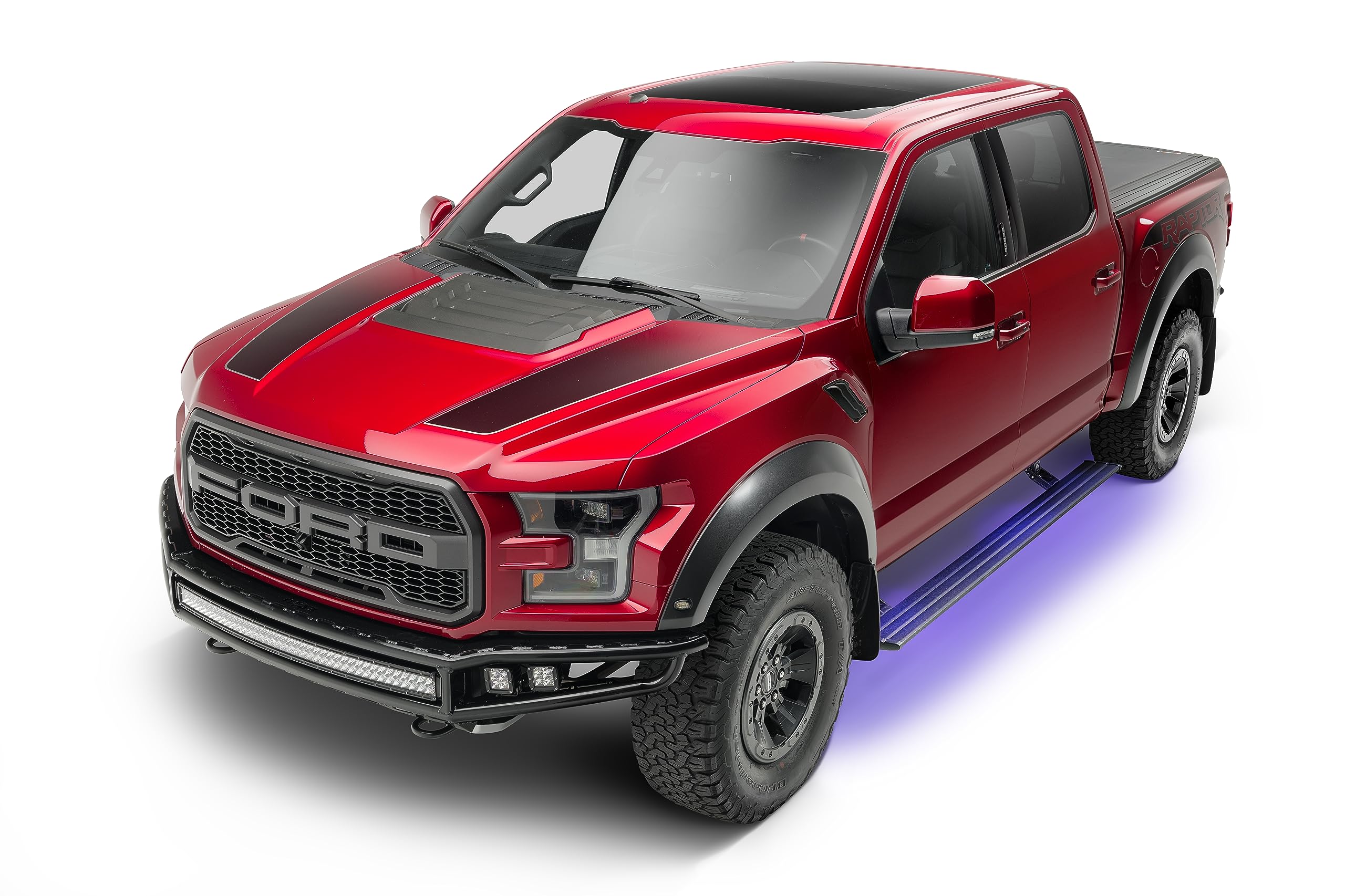 AMP Research RealTruck PowerStep Smart Series Plug-N-Play Power Running Boards with LED Step Lights for 2013-2017 RAM 1500/2500/3500 All Cabs - Electric Powerstep & Retractable Truck Steps