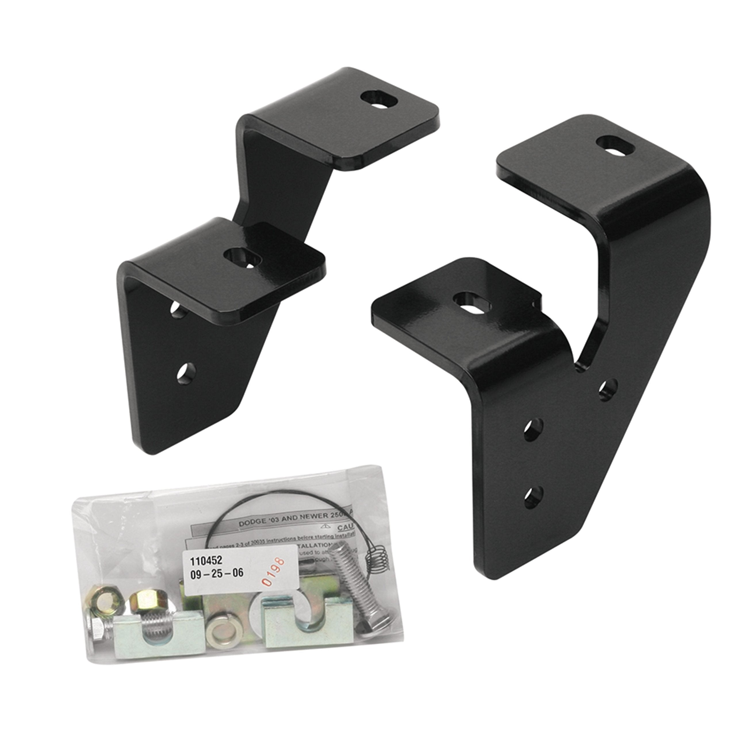 Fifth Wheel Bracket Kit Reese Towpower 58186, Black