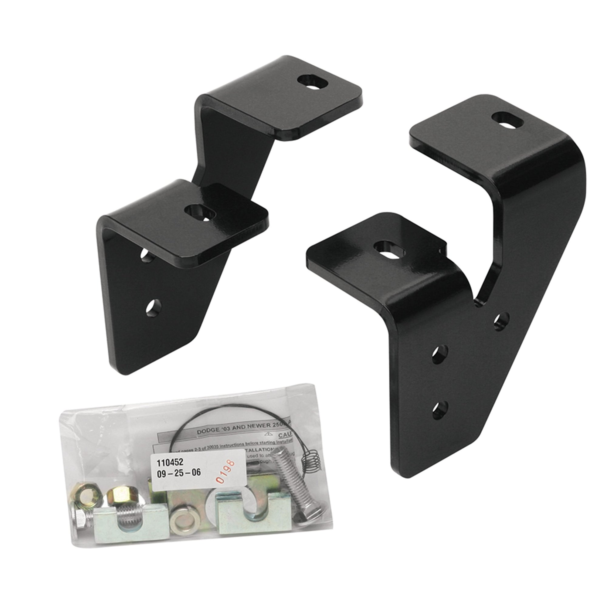 Fifth Wheel Bracket Kit Reese Towpower 58186, Black