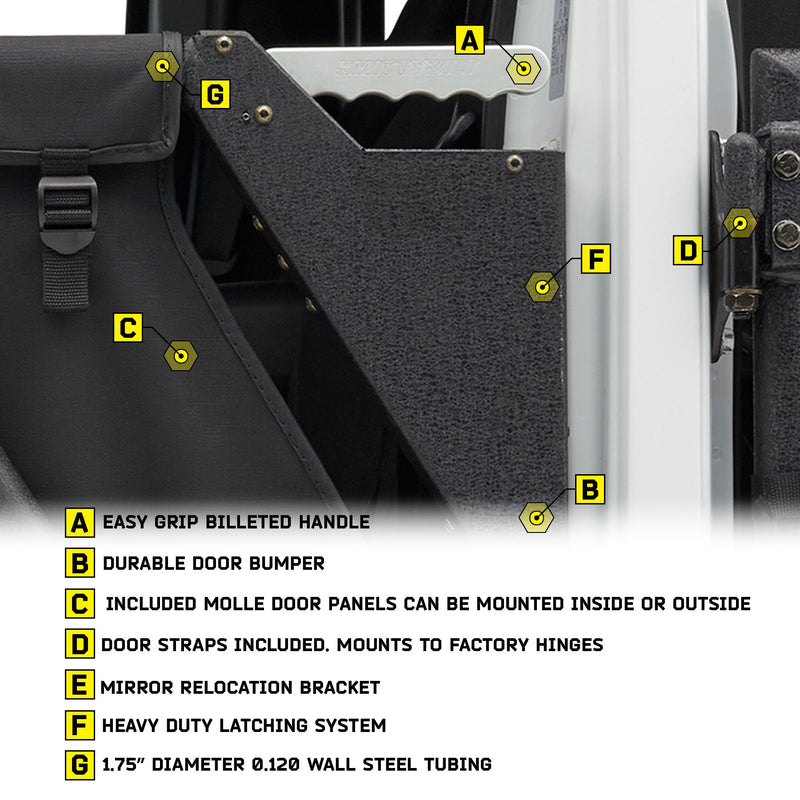 SRC GEN2 SmittyBilt TUBE DOORS FRONT - SB76794