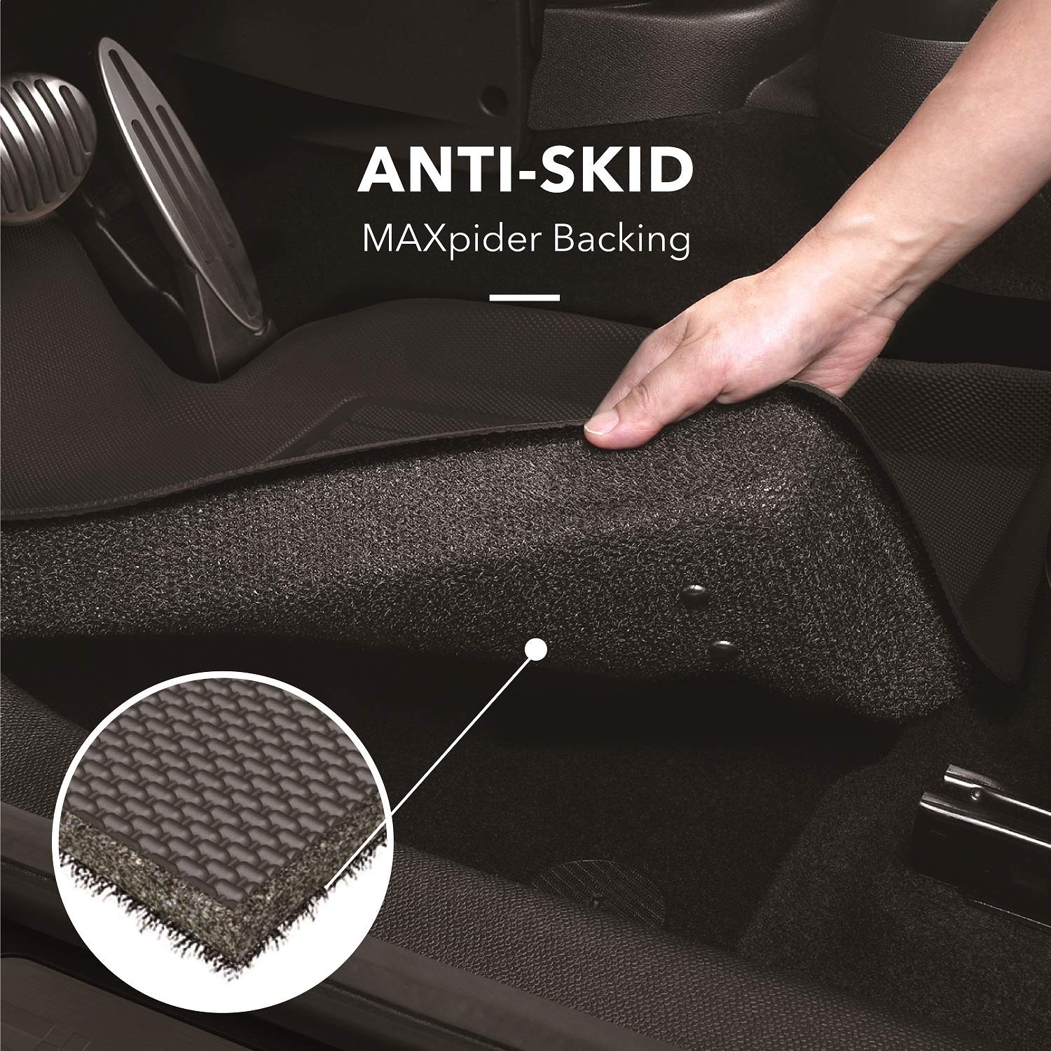 3D MAXpider Kagu Custom Fit Cross Fold Cargo Liner (Black) Compatible with Jaguar F-Pace 2017-2026- Cargo Liner
