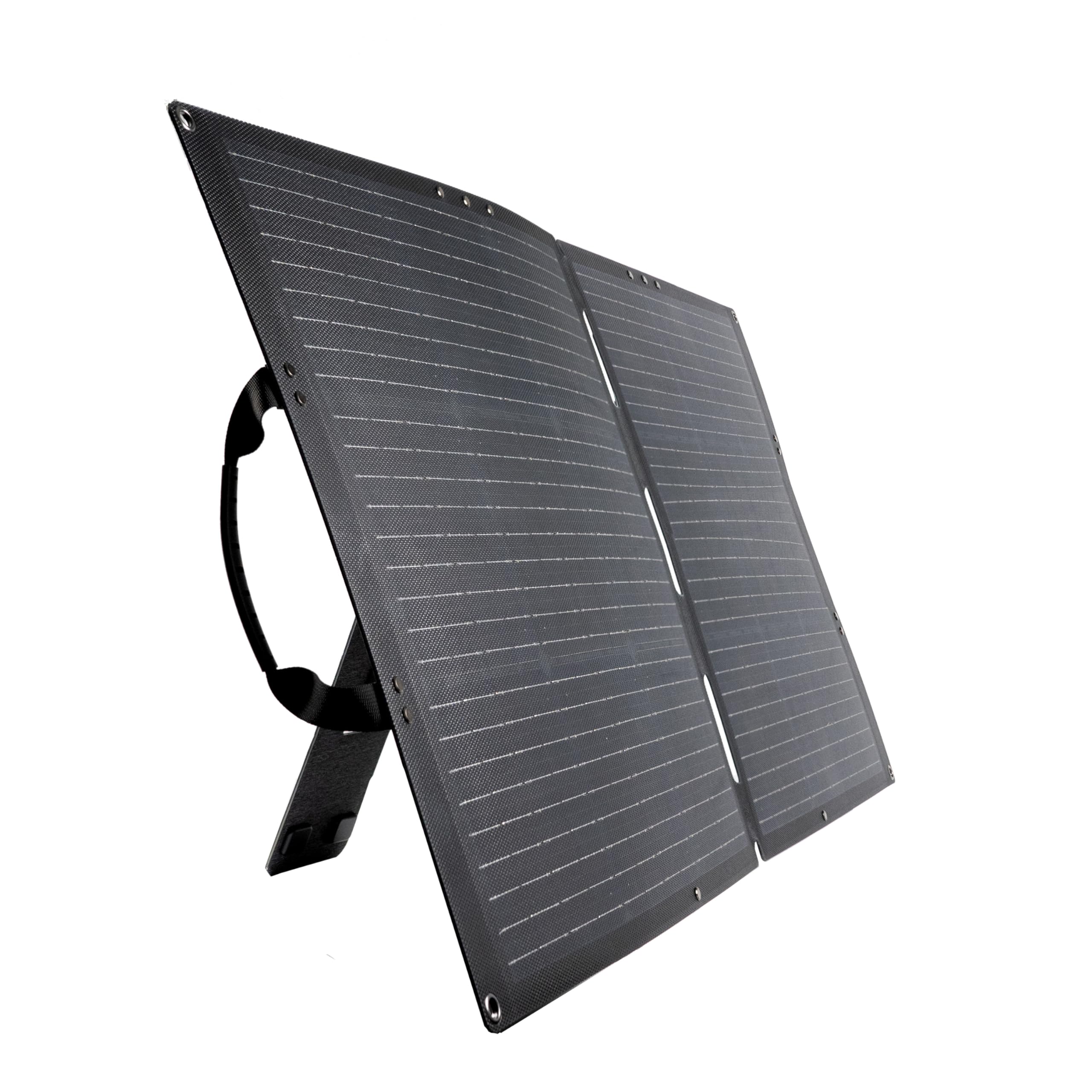Wagan EL8214 Foldable 100W Solar Panel High Efficiency with Anderson Connector 6.5 ft Power Cable Compatible with Any Anderson Equipped Device for Solar Power Generator Van Camping Off-Grid