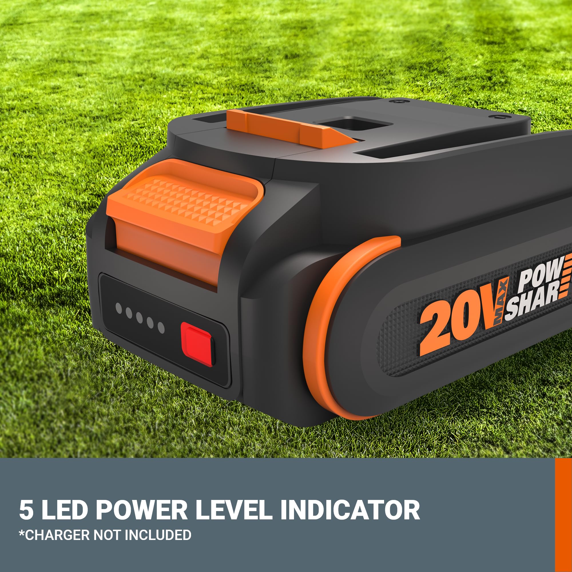 20V WORX PowerShare Lithium-ION 2.0 Ah Battery 1 pc, WA3669