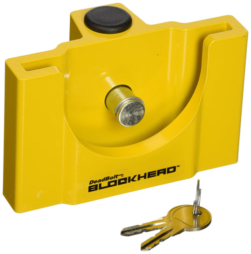 Deadbolt Blockhead Trailer Coupler Lock CT Johnson Enterprises (TCL3-YL)
