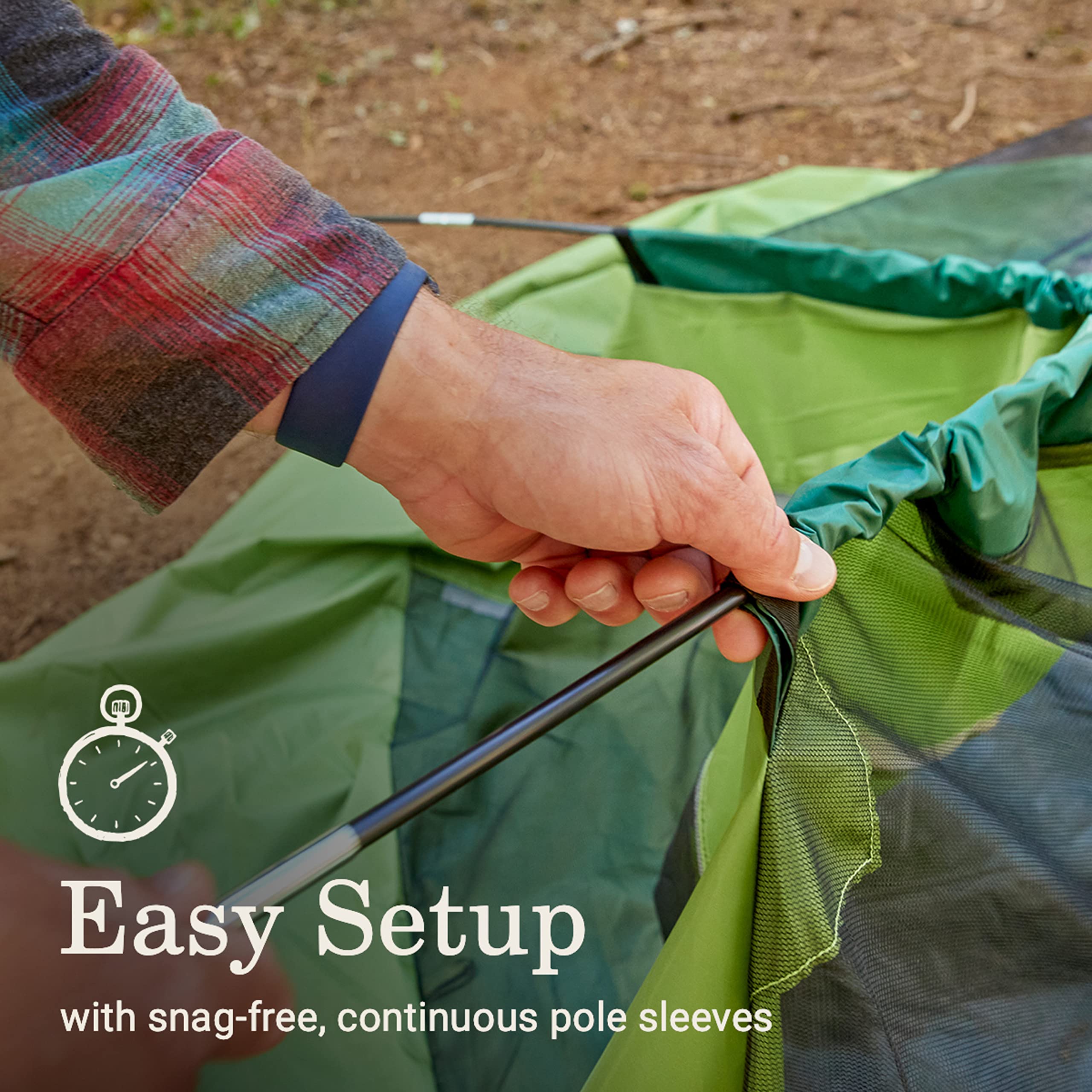 Sundome Coleman 2-Person Tent with Rainfly, Weatherproof Tent Sets Up in 10 Mins