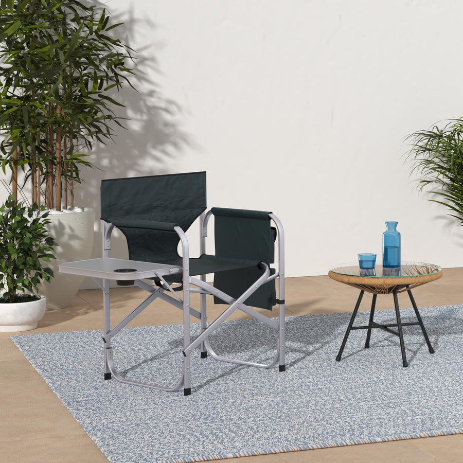 Camping Stylish SL1204GREEN Full Back Folding Director's Chair