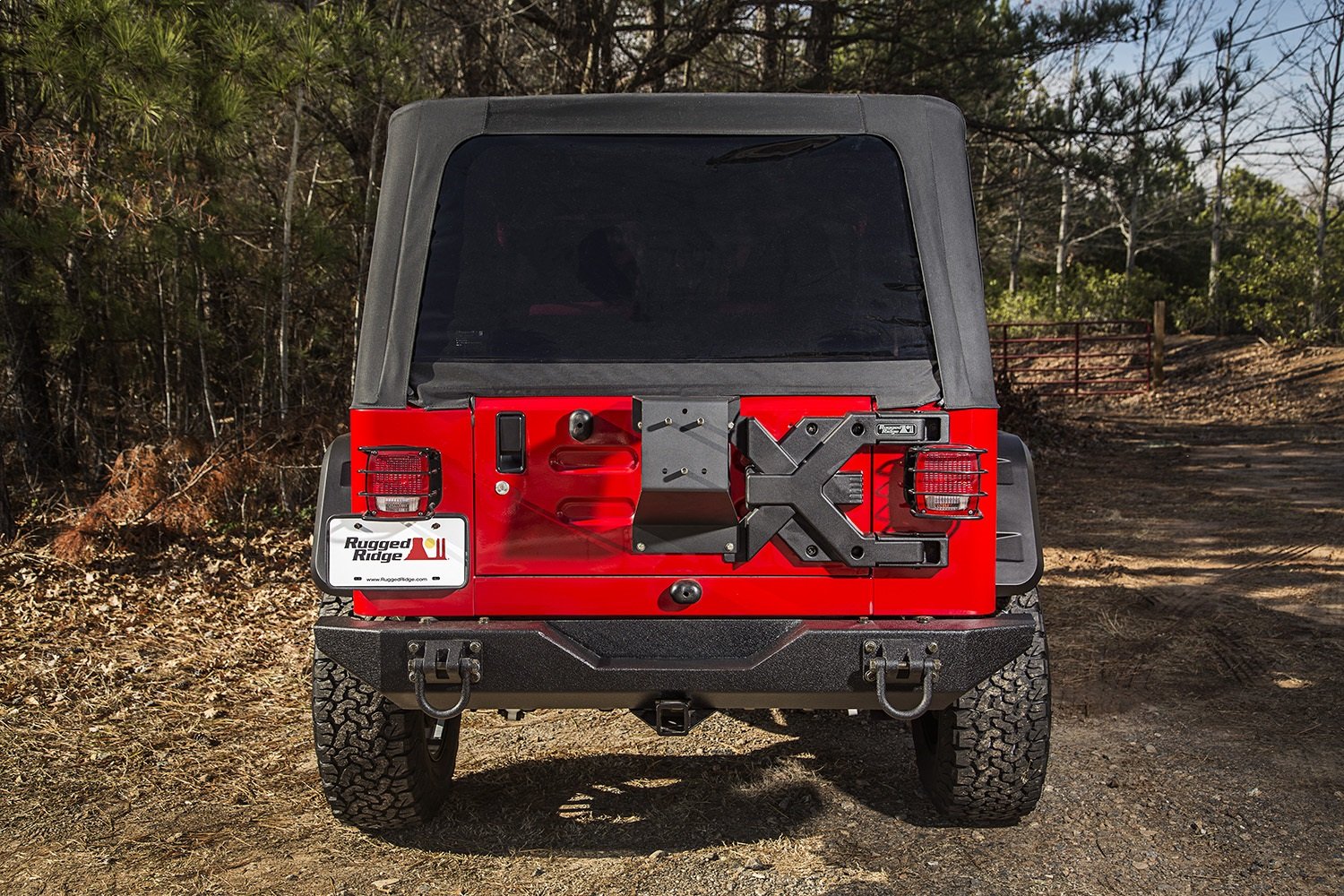 Spartacus Tire Carrier Wheel Mount Rugged Ridge | Black, Heavy Duty | 11546.62 | Fits 1987-2006 Jeep Wrangler YJ/TJ