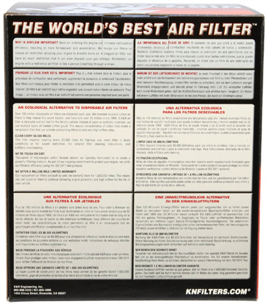 K&N Engine Air Filter: Replacement Car Air Filter, Reusable, Clean Every 75,000 Miles, Washable: Compatible 1995-2003 FORD/MERCURY/MAZDA(Escort, Windstar, Explorer, Tracer, B2300, B3000, B4000),E-0995