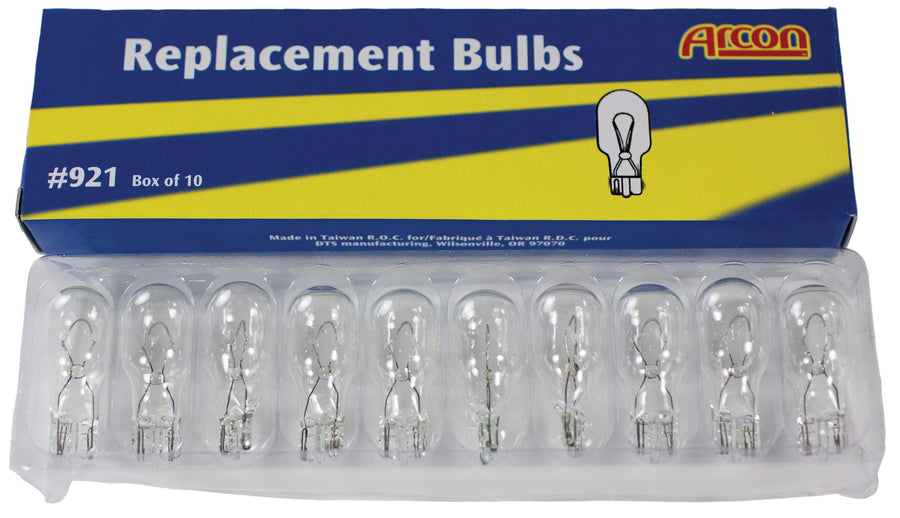 Replacement Arcon Bulb #921, (Box of 10)