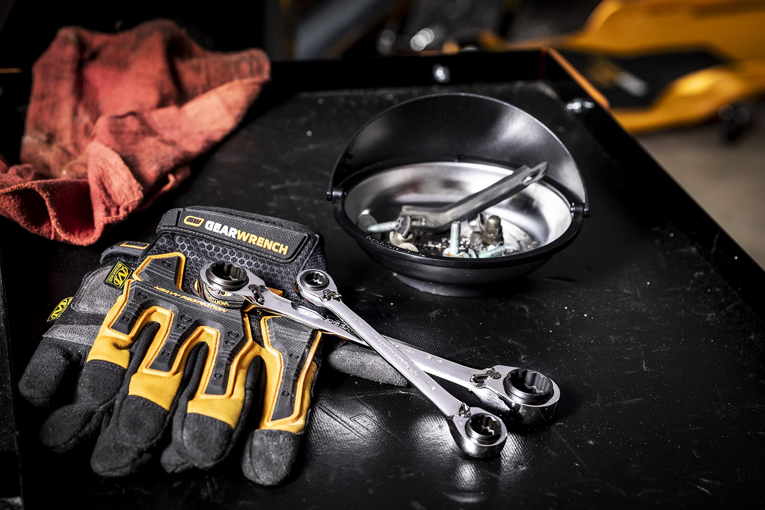 GEARWRENCH 12 Point 2 Pc. QuadBox™ Reversible Double Box Ratcheting Wrench Set, SAE - 85900