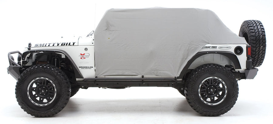 CAB CVR SmittyBilt W/DOOR FLAP GRAY - SB1069