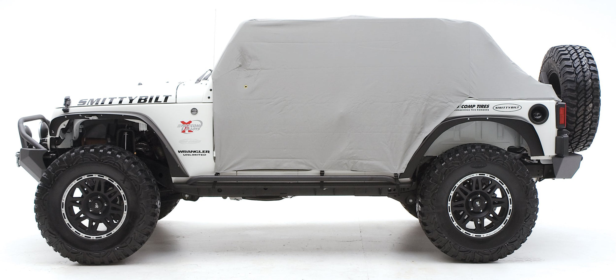CAB CVR SmittyBilt W/DOOR FLAP GRAY - SB1069