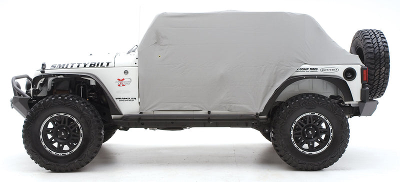 CAB CVR SmittyBilt W/DOOR FLAP GRAY - SB1069